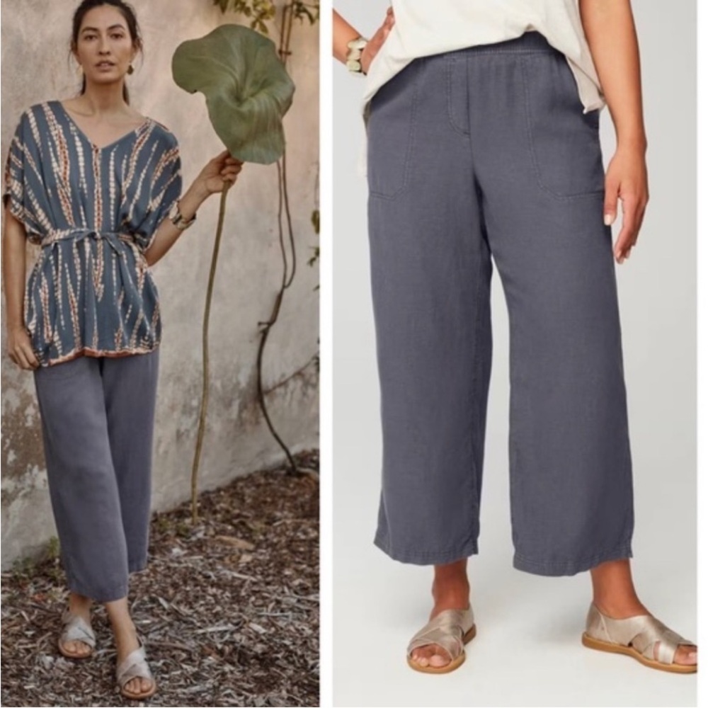 J. Jill Slate Blue Wide-Leg Pants - Picture 1 of 7